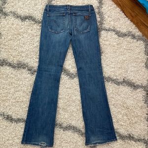 Joe’s flared honey jeans